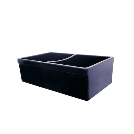 Whitehaus Rvrsbl Dbl Bowl Sink W/ 2 Lip On One Side And 2-1/2 Lip On The Opposit WHQDB532-BLUE